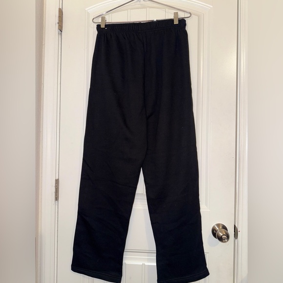 PINK Victoria's Secret Black Straight Leg Pants with White Accents - Picture 10 of 11